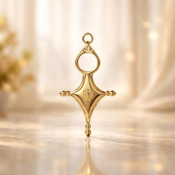 Tuareg Cross Pendant 27mm-  Cross Charm - Qty 1