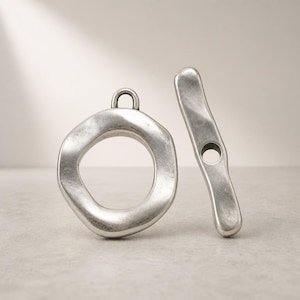 Round Toggle clasp--Zamak toggle-Clasps-Jewelry findings-Choose colour-Qty 1 SET