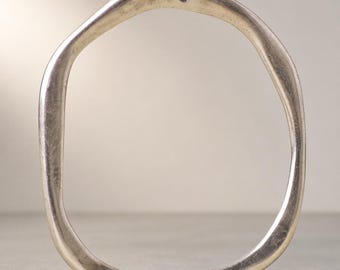 Organic Ring Pendant-Loop Pendant-Round Link-Loop pendant-Jewelry Components-QTY 1