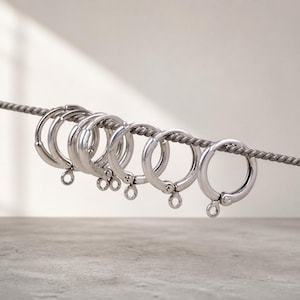 4 st - Ringörhängen - Sleeper Ringörhängen - Öronringar - Sterlingsilverpläterade - Hypoallergena - 2 par