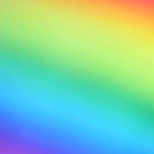 May include: A blurred background with a gradient of colors, starting with red at the top and transitioning to purple at the bottom. The colors are arranged in the order of a rainbow, with red, orange, yellow, green, blue, indigo, and violet.