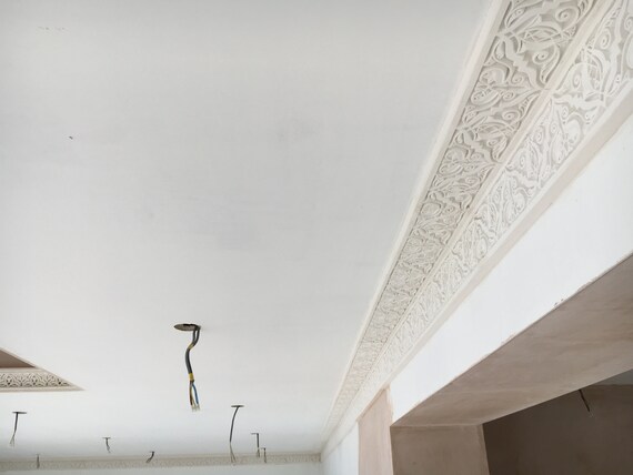Plaster Ceiling Wall Panel Size 91 5cm By 9 6cm Decorative Moroccan Cornice Dado