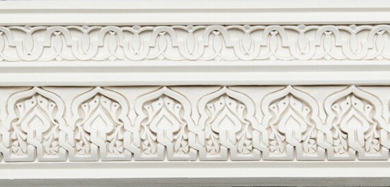 Cornice Coving Size 147cm L 24cm H Moroccan Plaster Gypsum Etsy