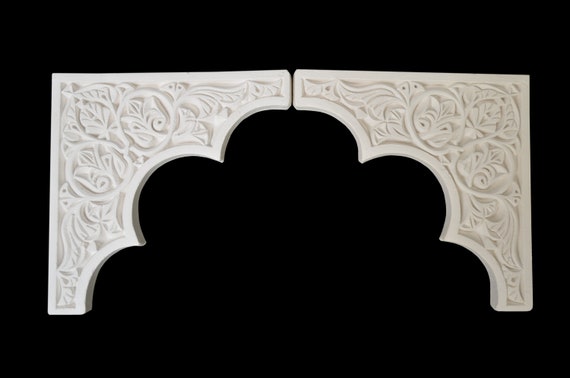 Plaster Gypsum Arch Moroccan Border Carved Doorway Arches Etsy