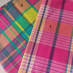 Madras fabric cut from 50 cm image 2