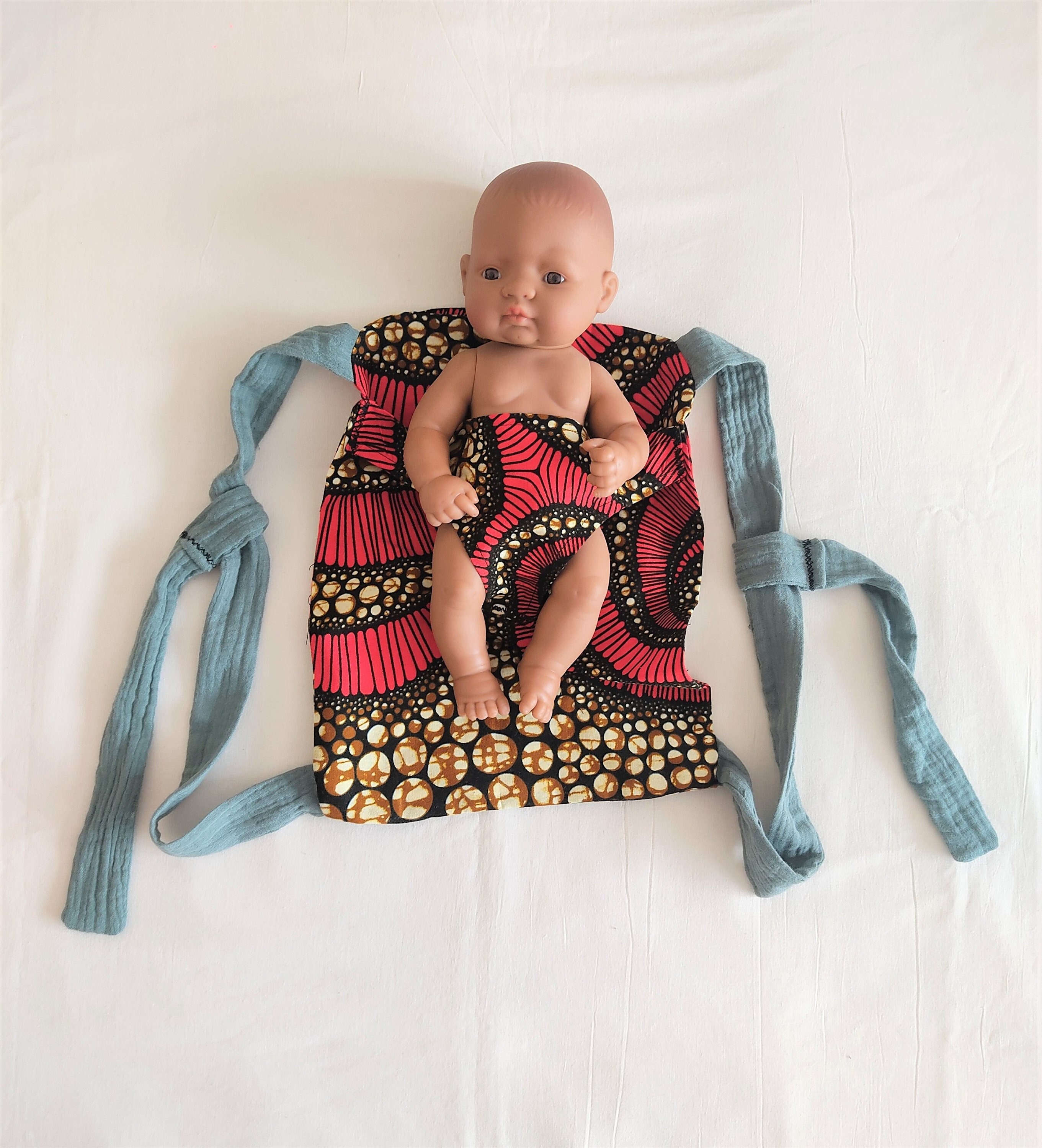 HURRISE Porte-poupée Porte-bébé en coton pour poupée Pratique