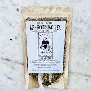 Aphrodisiac Tea | Organic Herbal Blend for Lovers | Perfect Gift for Girlfriend, Boyfriend, Husband, Wife, Partner