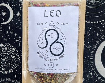 Leo | Herbal Teas of the Zodiac | gorgeous, radiant and uplifting blend that helps tonify both the physical and energetic heart