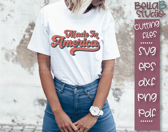 Download Retro America Svg File Made In America America Rainbow Svg Etsy