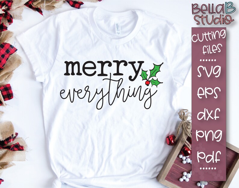 Download Merry Everything SVG Christmas Quote SVG Be Merry Y'all | Etsy