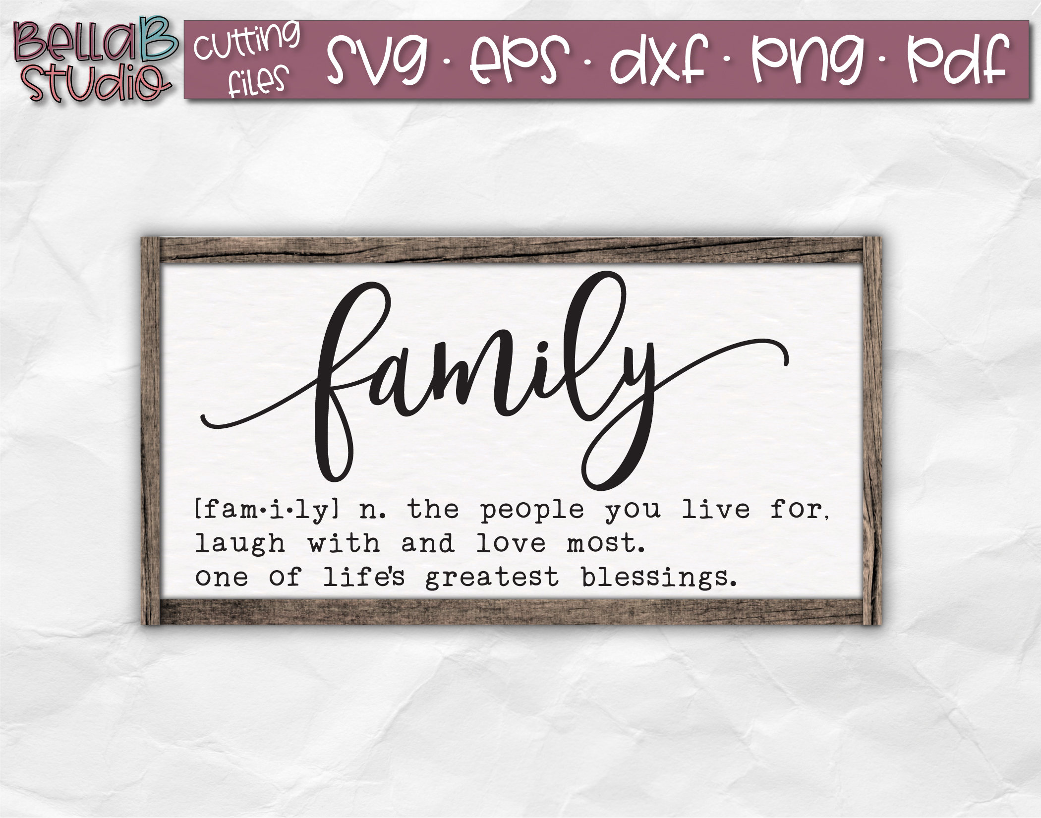 Download Family Definition SVG Home Sign Svg Family Sign Svg | Etsy