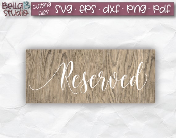 Download Reserved Svg Wedding Aisle Signs