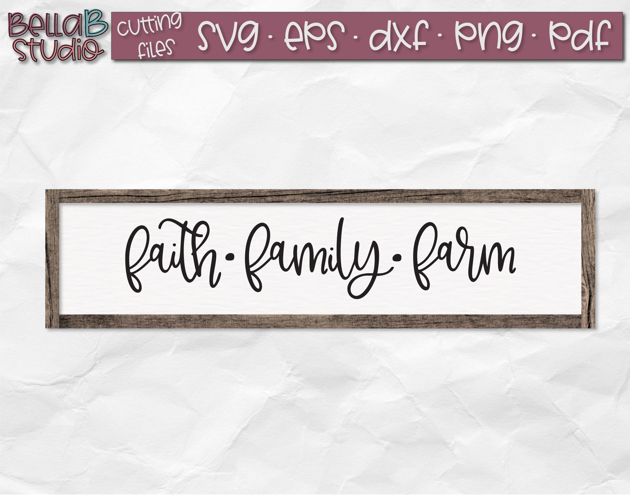 Download Faith Family Farm Svg Farmhouse Svg Faith Svg Family Svg | Etsy