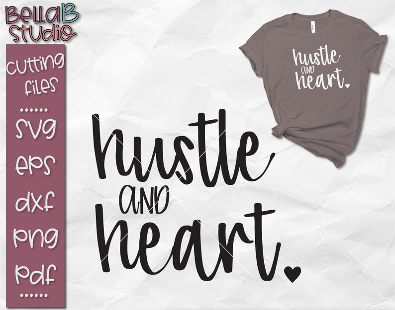 Download Hustle and Heart Svg Hustle SVG Mom Svg Mom life Svg | Etsy