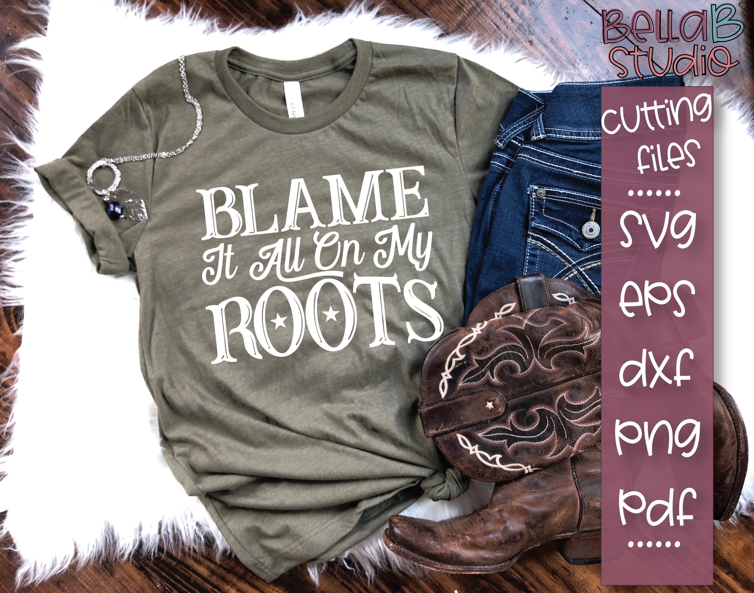 FFA Blame it all on my roots tshirt design