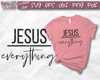 Jesus SVG, Jesus über alles Svg, Glauben Svg, religiöse Svg, Jesus Svg, Christian Svg, Glaube über Angst, SVG-Datei, schneiden Dateien, Silhouette