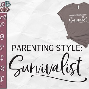 Parenting SVG, Parenting Style Svg, Survivalist Svg, Mom Life Svg, Mom Svg, Mommin All Day Svg, Sahm Svg, Svg, Dxf, Png, Jpg