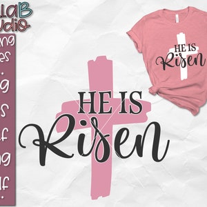 He is Risen SVG, Easter SVG, Christian Easter SVG File, Jesus is the Reason, Svg cutting Files For Silhouette, Cricut, Instant download