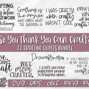 Lustige Handwerk SVG, Handwerk SVG Bundle, Craftaholic Svg, Procraftinator, Handwerk Raum Svg, Handwerk liefert Svg-Dateien, schneiden Dateien, Silhouette