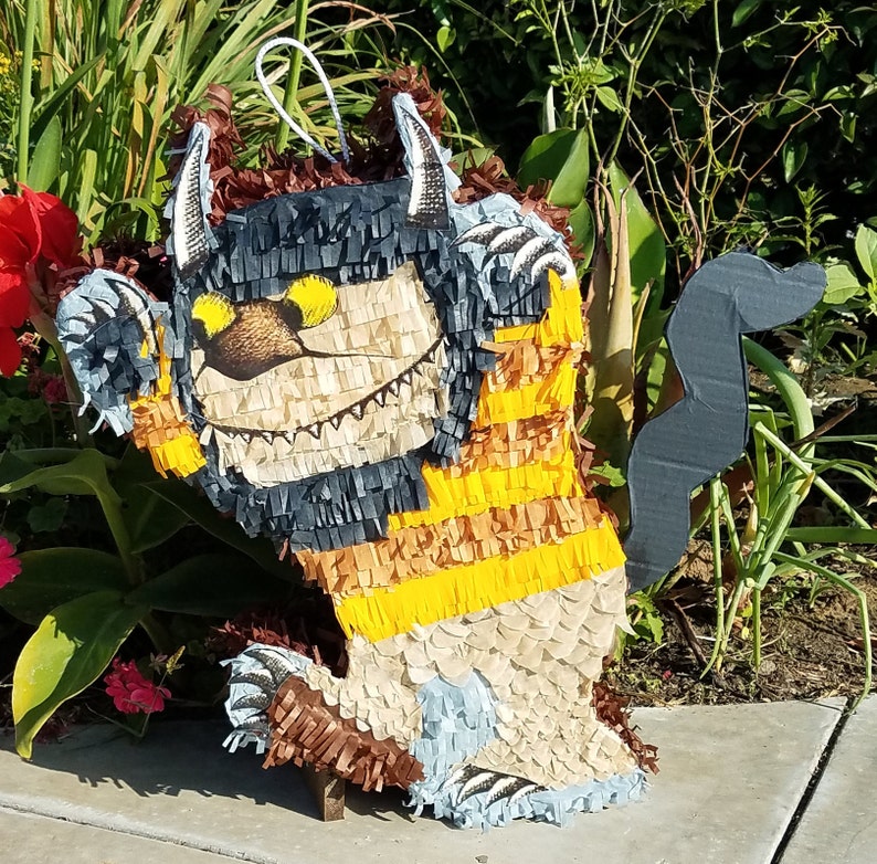 where the wild things are monster themed pinata etsy