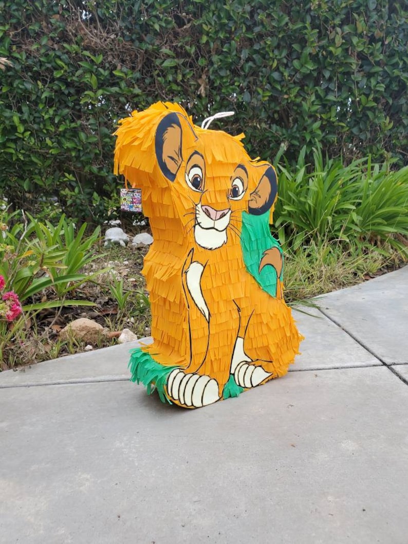 Piñata del Rey León - Simba - Etsy España