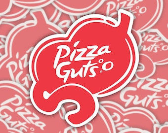 Pizza Guts : Vinyl Vore sticker parody