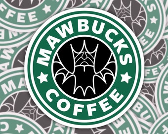 Mawbucks Green : Glossy Vinyl Vore Sticker