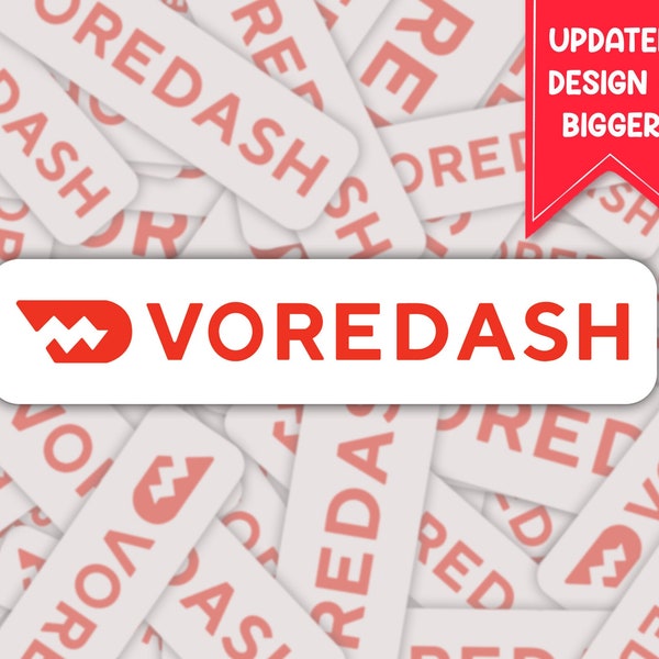 Voredash : Glossy Vinyl Vore sticker parody