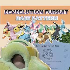 Eeveelution Fursuit Foam Head Base Pattern - DIGITAL DOWNLOAD ONLY