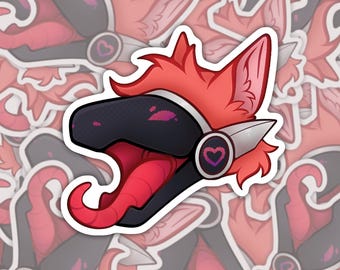 Protogen Maw : vinyl vore sticker