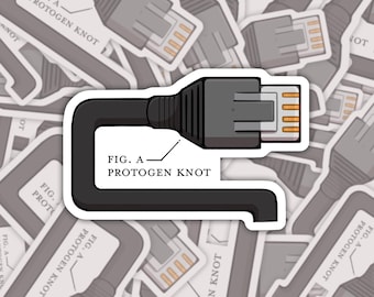 Protogen Knot : vinyl vore sticker