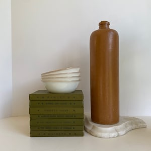 Vintage FK stoneware bottle , vintage pottery ceramic