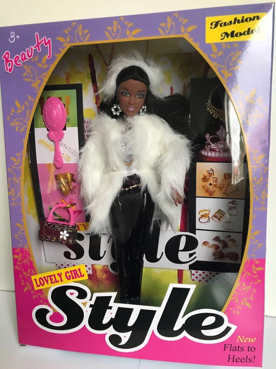 Black Dolls With Natural Hair Black Barbie With Afro Hair Etsy