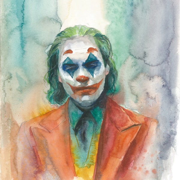 WHY SO SAD _Fan Art- tirage d'art-clown triste