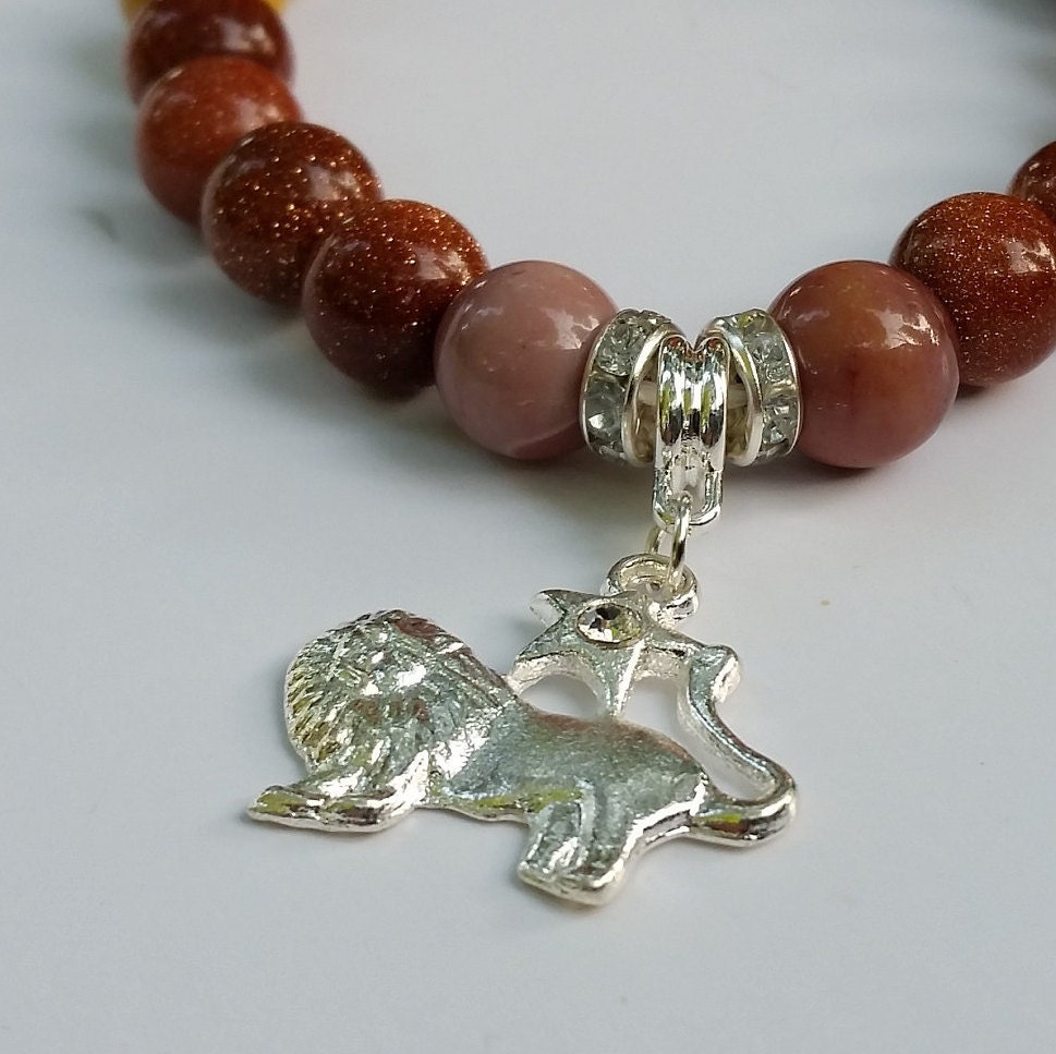 Leo Zodiac Bracelet Handmade Beaded Bracelet Boho Bracelet Etsy