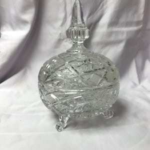 Vintage Lead Crystal Candy Dish