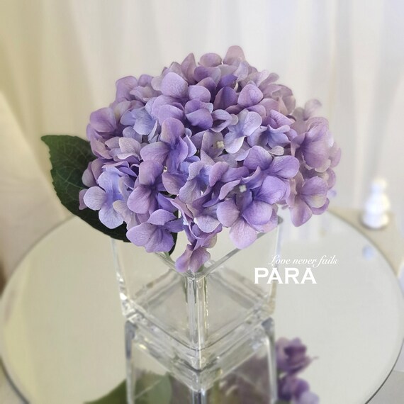 Echte Touch Hortensie Kunstliche Blumenarrangement Luxus Etsy