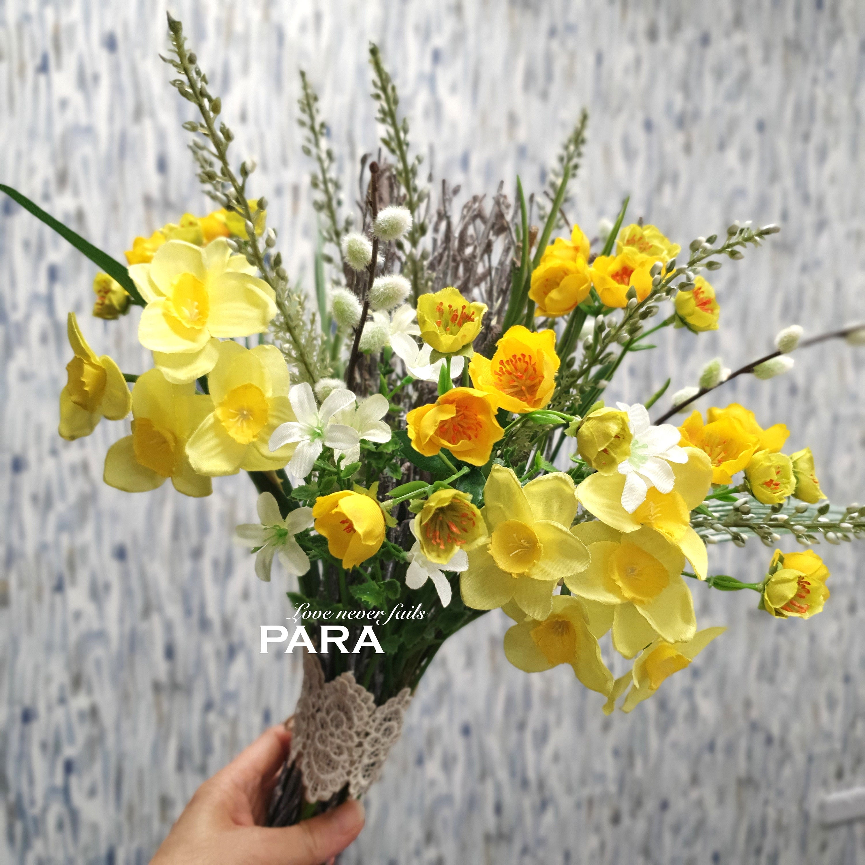 Real Touch Silk Floral Arrangement / Luxury Faux Flower _wild Etsy