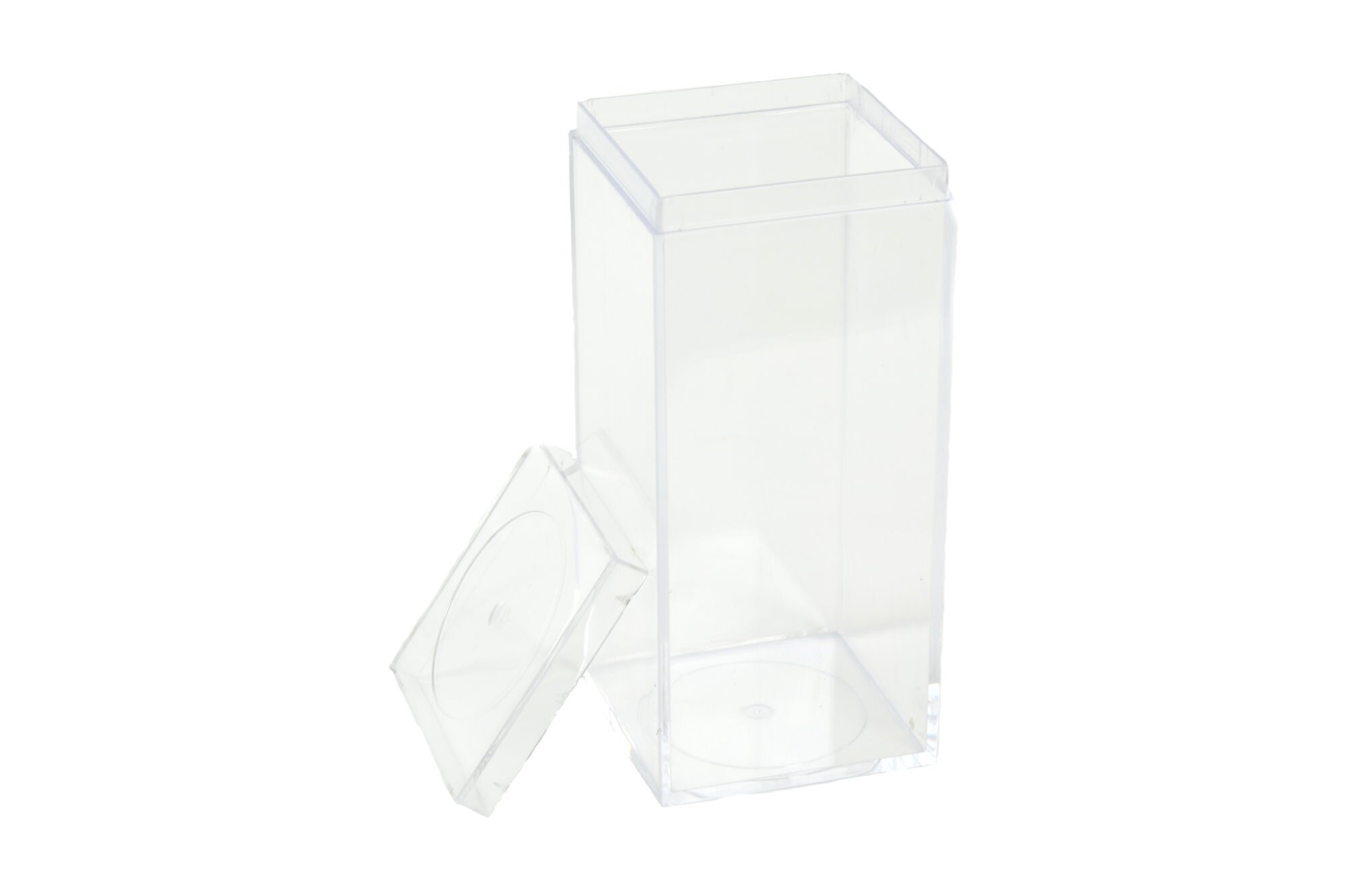 Small Transparent Plastic Square Box - Perfect Gift For Birthdays