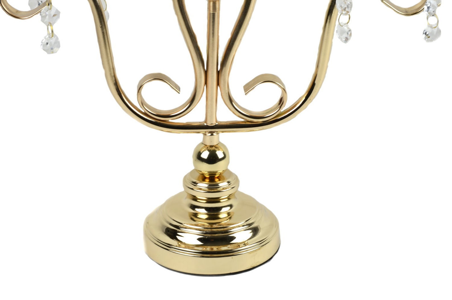 Candle Holder3 Arm Candelabraacrylic Crystal Beadparty Etsy