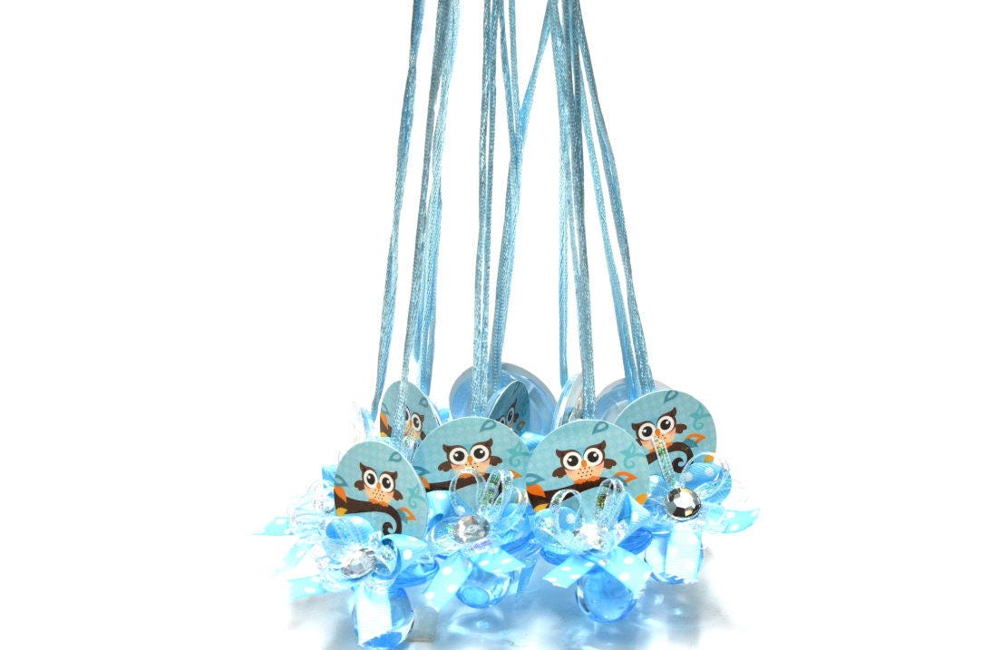 Baby Shower Pacifier Necklaces Owl Game 24 Pieces
