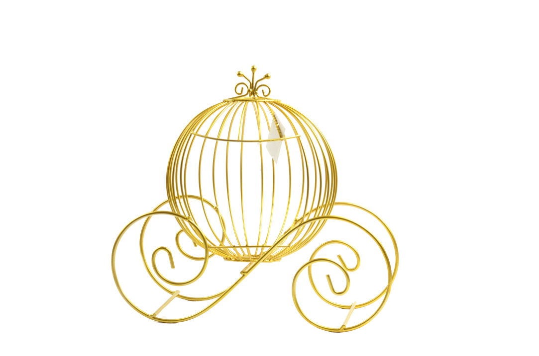 Cinderella Pumpkin Carriage Card Holder Sweet Fifteen Party