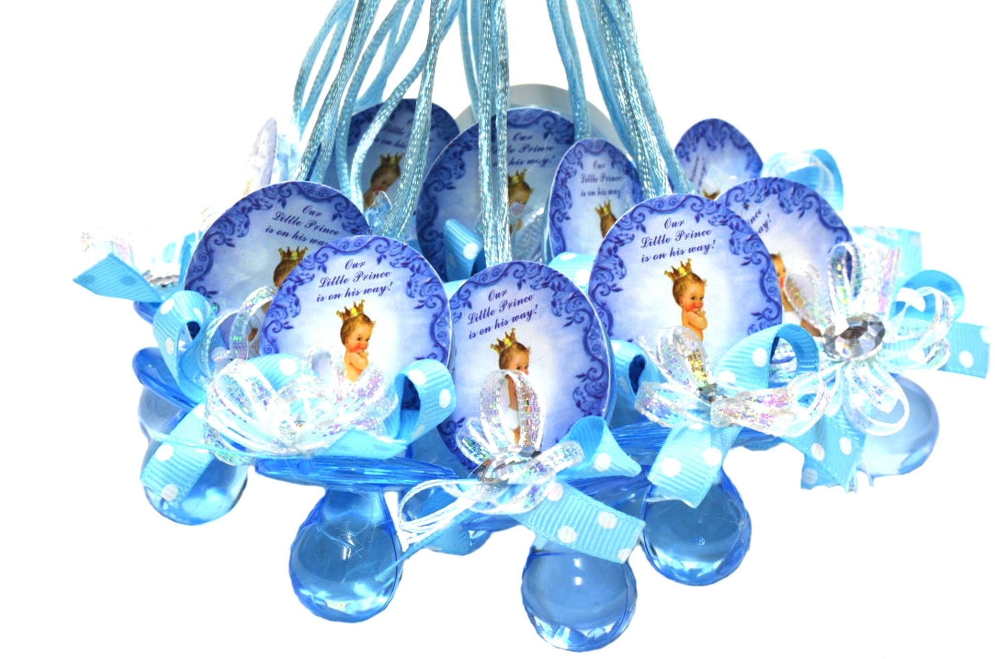 Baby Shower Pacifier Necklace.