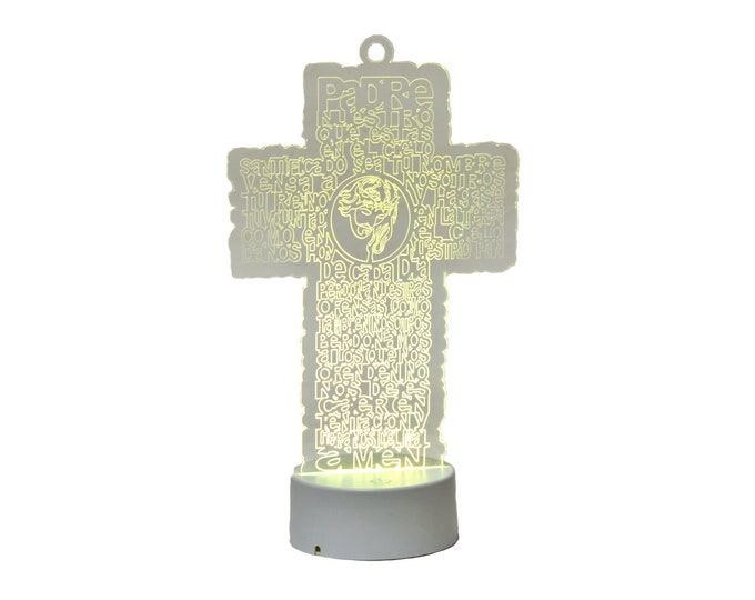 First Communion Acrylic LED Jesus Centerpieces. Spanish version.