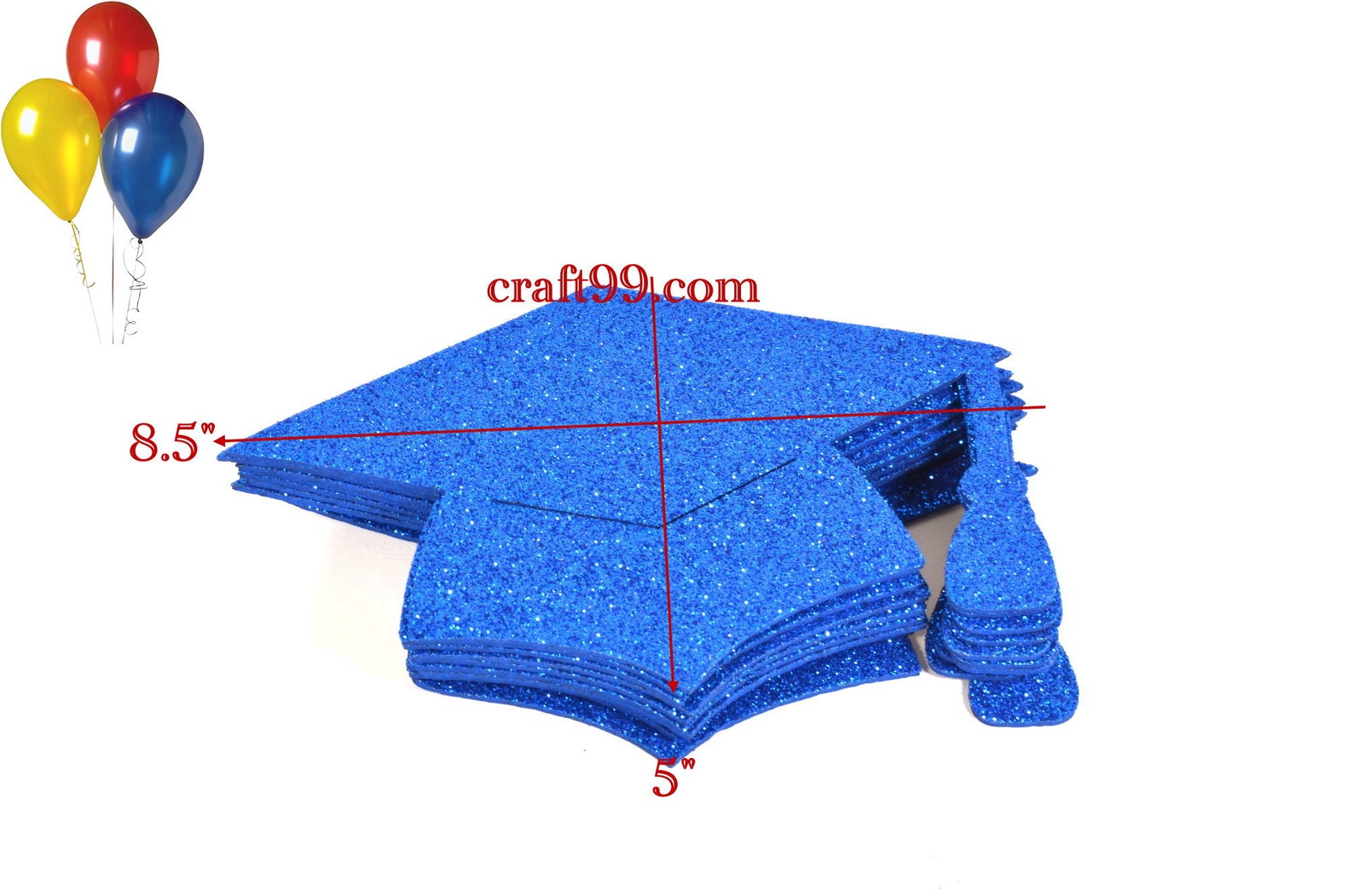 Glitter Foam Graduation Cap Party Decorations. L Etsy