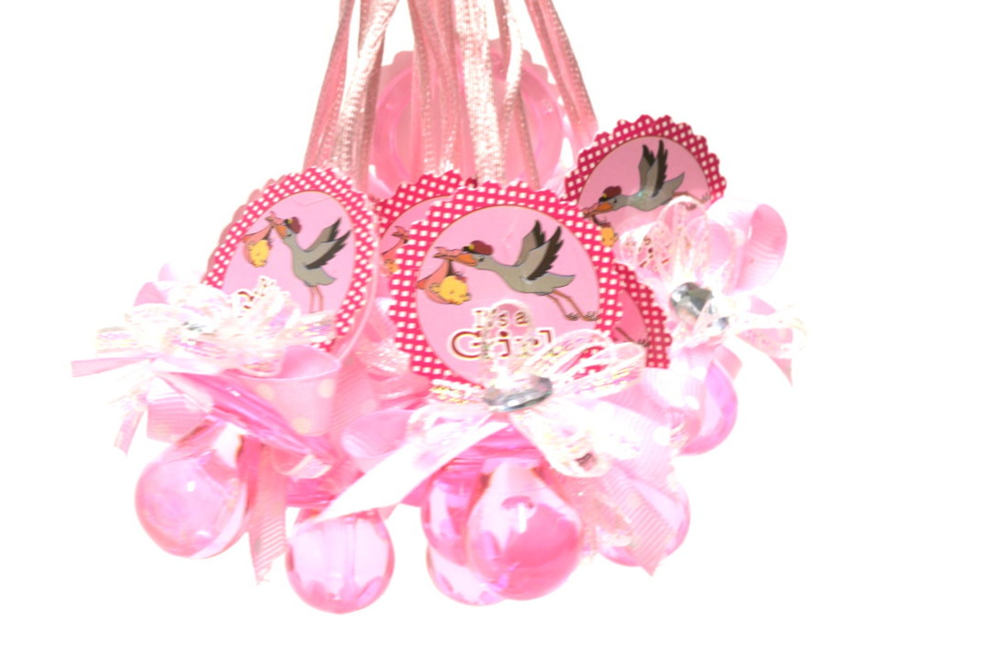 Pacifier Necklaces Baby Shower Pacifier Necklace. Stork. 24 Etsy