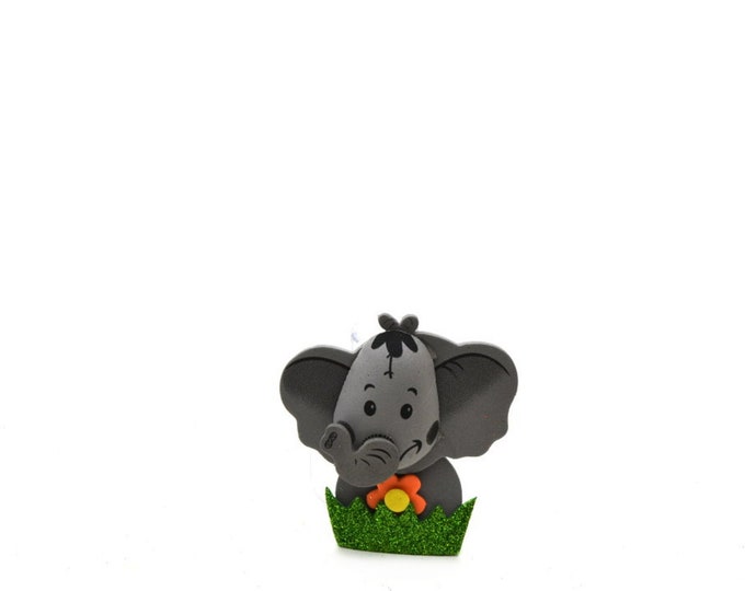 Elephant 3D Glitter Foam Party Favors. M - S