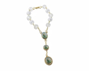 Pulsera del Rosario de San Judas Tadeo – Cuentas acrílicas