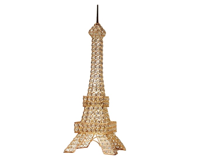 Eiffel tower crystal centerpiece