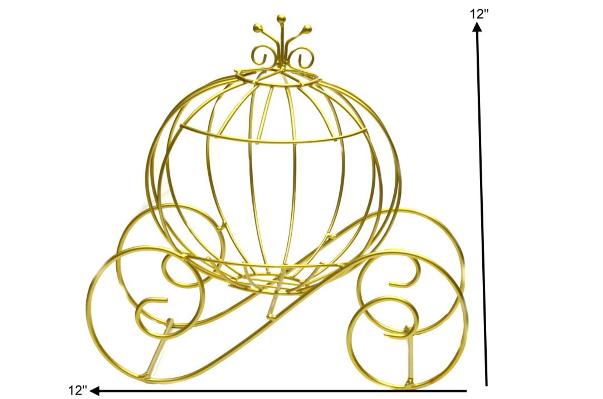 Wire Pumpkin CoachParty Decorations. 12 Inches